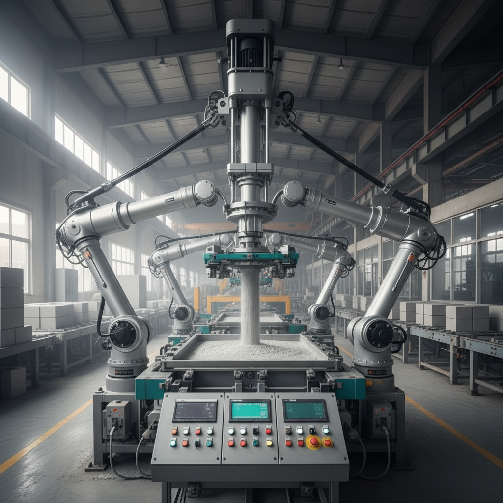 Precision engineered AAC block making machine operational view