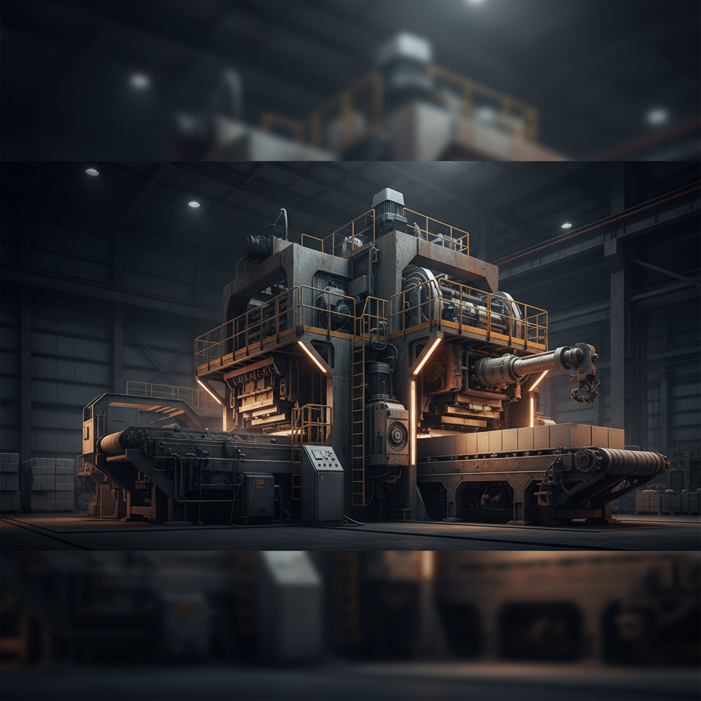 AAC block making machine in industrial construction factory environment